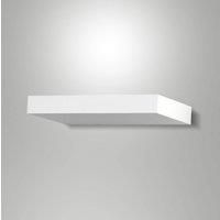 Fabas Luce Guia LED wall light, white, metal, 24 cm wide