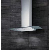Elica QUARTZ-HE-90 90cm Stainless & Glass Canopy Cooker Hood RRP £599