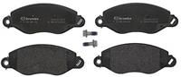 Front Brake Pad Set 4x Pads Integrated Wear Indicator Braking - Brembo P24053