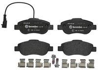 Front Brake Pad Set 2x Pads Integrated Wear Indicator Replacement Brembo P23107