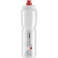 Elite Unisex's Jet Biodegradable Water Bottle, Clear/red, 950ml