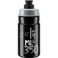 Elite Jet 66mm Youth 350ml Water Bottle Black Cycling Hydration Drinks