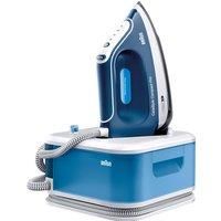 Braun CareStyle Compact Pro IS2565BL, Steam Iron with FreeGlide 3D Technology, iCareMode, Eco and Turbo Modes, Vertical Steaming, Anti-Drip, 1.5L Water Tank, 2400W, Blue