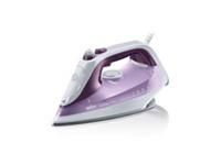 Braun SI 7066VI Steam Iron with anti scratch Eloxal Soleplate, 50g/min variable steam, auto shut off & anti drip system, 2600W, 2.5m cord - White & Purple