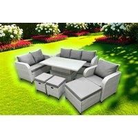 Love Sofa With 3 Seater Sofa, Reclining Chair, 3 Stools & Lifting Table
