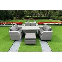 3 Loveseat Sofa With Lifting Table & Stool