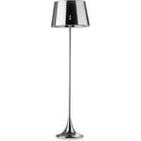 London Cromo 1 Light Floor Lamp Chrome E27