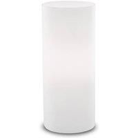 Ideallux Edo table lamp made of white glass, 23 cm high