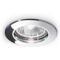 Ideallux Jazz downlight round GU10 set of 3 chrome
