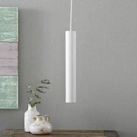 Ideallux Look LED pendant light, narrow shape, white