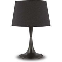 London 1 Light Large Table Lamp Black E27