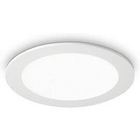 Ideallux Groove round LED downlight 3,000 K 22.7 cm