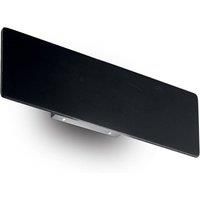 Ideallux Zig Zag LED wall light, black, width 29 cm
