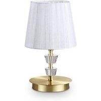 Pegaso 1 Light Table Light Satin Brass