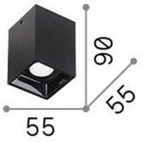 Modern Nitro Aluminum White LED 10W 3000K Hot Light Ceiling Light