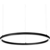 Ideal Lux 1-Light Geometric LED Chandelier black 70.5 W x 70.5 D cm