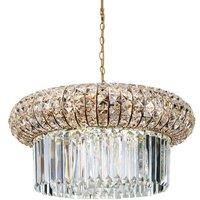 Ideal Lux NABUCCO - Indoor Crystal Ceiling Pendant Lamp 12 Lights Gold, E14