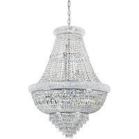 Ideal Lux Dubai - Indoor Ceiling Chandelier Pendant Lamp 24 Lights Chrome, E14