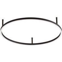 Ideal Lux Oracle Ring Integrated Led Semi Flush Light Black 70cm 3000K