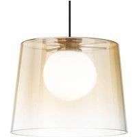 Ideallux Ideal Lux Fade LED hanging light amber-transparent