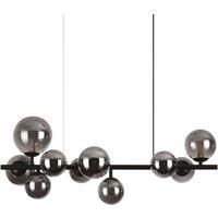 Contemporary Black Metal Bead Suspension 10 Lights G9 3W 3000K Hot Light