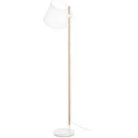 Ideal Lux Axel Floor Lamp with Tapered Shade White