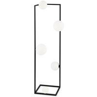 Ideal Lux ANGOLO 5 Light Floor Lamp Black, in-Built Switch