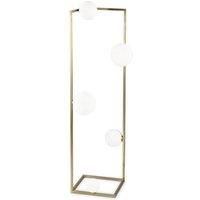 Ideal Lux ANGOLO 5 Light Floor Lamp Brass, in-Built Switch