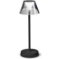 Ideal Lux Lolita Dimmable Integrated LED Table Lamp Black, in-Built Switch, 3000K, IP54