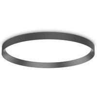 Ideal Lux Fly 60cm Integrated LED Semi Flush Light Black, 4000K, IP40