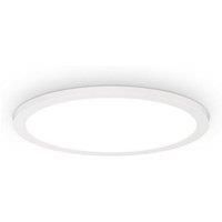 Ideal Lux Fly 35cm Integrated LED Semi Flush Light White, 4000K, IP40