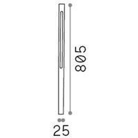 Ideallux Ideal Lux LED path light Jedi anthracite metal height 80.5 cm