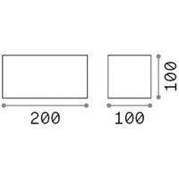 Ideallux Ideal Lux LED outdoor wall light Atom anthracite, 20 cm, metal