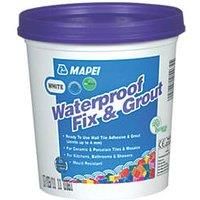 Mapei Waterproof Fix & Grout Tile Adhesive 1.5kg White