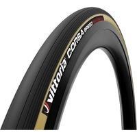 Vittoria Corsa Speed Bicycle Tyre, Black/para, 700 x 25c