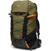 Lowepro PhotoSport X Backpack 45L AW with Recycled Fabrics, Camera Backpack for Reflex and Mirrorless, Rear Access, Removable Camera Insert, Mountaneering Dedicated Features, Size M/L, Dark Grey/Green