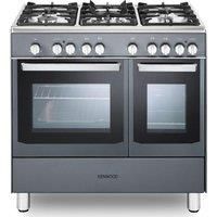 KENWOOD CK406SL 90 cm Dual Fuel Range Cooker  Slate Grey & Chrome