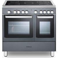 KENWOOD CK418SL 90 cm Electric Ceramic Range Cooker  Slate Grey & Chrome