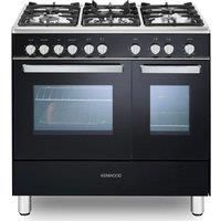 KENWOOD CK407G 90 cm Gas Range Cooker  Black & Chrome