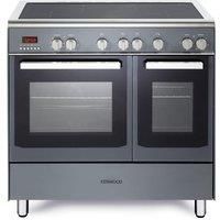 KENWOOD CK419SLE 90 cm Electric Induction Range Cooker - Slate Grey & Chrome, Silver/Grey