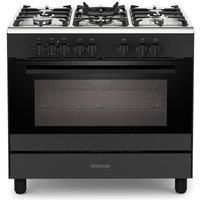 KENWOOD CK500DF 90 cm Dual Fuel Range Cooker £ Matt Black & Chrome, Silver/Grey,Black