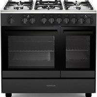 KENWOOD CK600DF 90 cm Dual Fuel Range Cooker £ Matt Black & Chrome, Silver/Grey,Black