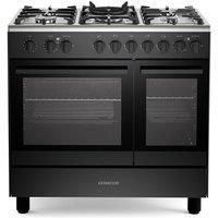 KENWOOD CK601G 90 cm Dual Fuel Range Cooker ? Matt Black & Chrome, Silver/Grey,Black