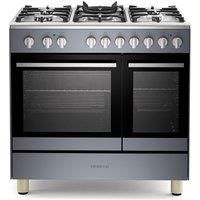 KENWOOD CK601G-SL 90 cm Gas Range Cooker  Slate Grey & Chrome, Silver/Grey