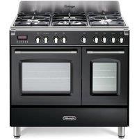 DeLonghi DVTR 906-DF/BL 90cm Dual Fuel Range Cooker - Black - A Rated - DVTR906DFBL