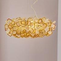 Slamp Clizia hanging light, 78 cm, orange