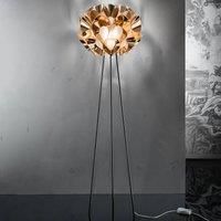 Flora - designer floor lamp in copper