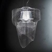 Slamp Aria S pendant light, clear, 50 cm