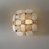 Slamp Mida wall light, 32x32 cm, gold/white