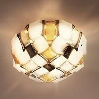 Slamp Mida ceiling light, 67 cm, amber/white
